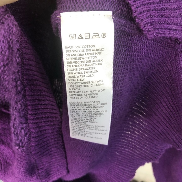 𝅺silence + Noise Royal Purple Scoop Neck Sweater - Picture 5 of 7